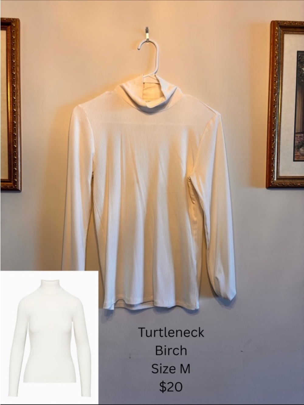 Babaton Birch Ribbed Turtleneck Top